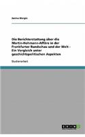 Die Berichterstattung über die Martin-Hohmann-Affäre in der Frankfurter Rundschau und der Welt - Ein Vergleich unter geschichtspolitischen Aspekten