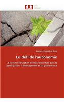 Le D�fi de l'Autonomie