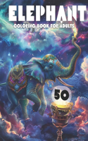 Elephant coloring book for adults