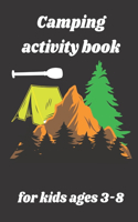 Camping activity book for kids ages 3-8