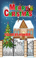 Merry Christmas Color By Number Coloring Book For Adults