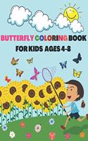 Butterfly Coloring Book for Kids Ages 4-8