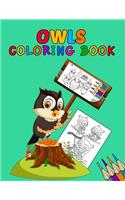 Owls Coloring Book: Owls Coloring Book. Owls Coloring Book For Kids.50 Story Paper Pages. 8.5 in x 11 in Cover.