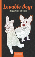 Lovable Dogs Mandala Coloring Book