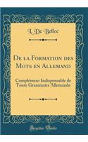 de la Formation Des Mots En Allemand: ComplÃ©ment Indispensable de Toute Grammaire Allemande (Classic Reprint)
