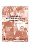 Readings in American Literature Volume II