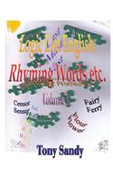 Logic List English - Rhyming Words Etc. - Volume 1