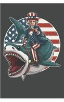 Uncle Sam Riding A Shark