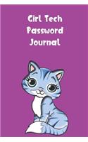 Girl Tech Password Journal: Password Booklet to Keep Your Usernames, Emails and Password safe, 108 Pages 6x9 inches in Size