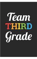 Back to School Notebook 'Team Third Grade' - Back To School Gift for Her and Him - 3rd Grade Writing Journal