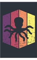 Vintage Octopus Journal - Gift for Octopus Lovers - Retro Octopus Notebook - Octopus Diary for Boys and Girls
