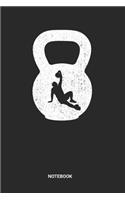 Notebook: Dotted Lined Kettlebell Notebook (6x9 inches) ideal as a Fitness & Workout Journal. Perfect as a Gym Session Book for all Turkish Get Up Kettleball 