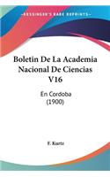 Boletin De La Academia Nacional De Ciencias V16