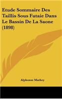 Etude Sommaire Des Taillis Sous Futaie Dans Le Bassin de La Saone (1898)