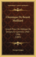 Chronique De Benoit Mailliard