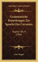 Grammatische Bemerkungen Zur Sprache Des Cervantes
