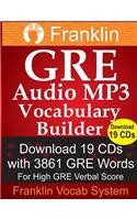 Franklin GRE Audio MP3 Vocabulary Builder: Download 19 CDs with 3861 GRE Words for High GRE Verbal Score
