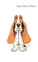 Basset Hound Notebook Record Journal, Diary, Special Memories, to Do List, Academic Notepad, and Much More