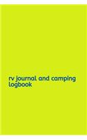 RV Journal and Camping Logbook
