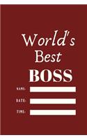 World's Best Boss.writing journal