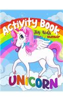 Unicorn Color By Number Activity Book For Kids