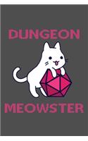 Dungeon Meowster DnD Notebook Journal 100 Lined Pages matte.