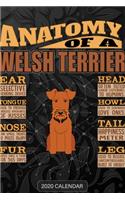 Anatomy Of A Welsh Terrier: Welsh Terrier 2020 Calendar - Customized Gift For Welsh Terrier Dog Owner