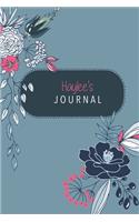 Haylee's Journal: Cute Personalized Diary / Notebook / Journal/ Greetings / Appreciation Quote Gift (6 x 9 - 110 Blank Lined Pages)