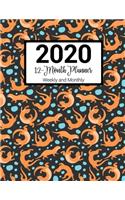2020 12-Month Planner Weekly and Monthly