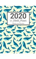 2020 12-Month Planner Weekly and Monthly