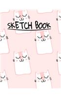 Sketch Book: A Cute Cat Journal with Blank Paper for Drawing