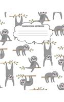 Sloth Composition Notebook