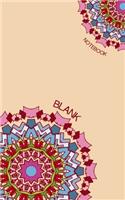 Blank Notebook: 5 x 8, 80 Pages, Unique Mandala Designs for Cover, Blank book, Recipe, Planner, Journal to Write in Classic Notebook Ruled Diary for Men Women Write