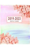 2019-2023 Monthly Planner: Five Year Planner, Monthly Schedule Organizer, 60 Month Planner with 2019-2023 Weekly Monthly Calendar and Appointment Notebook Log
