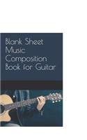 Blank Sheet Music Composition Book for Guitar