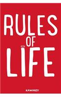 Rules of Life: Blank Lined Motivational Inspirational Quote Journal(53 Motivational Inspirational Quote Journal)