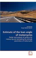 Estimate of the lean angle of motorcycles