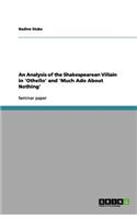 An Analysis of the Shakespearean Villain in 'Othello' and 'Much Ado About Nothing': (English)