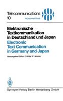 Elektronische Textkommunikation in Deutschland Und Japan / Electronic Text Communication in Germany and Japan