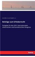 Beiträge zum Urheberrecht