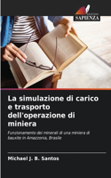 simulazione di carico e trasporto dell'operazione di miniera