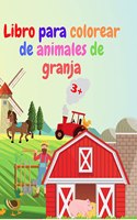 Libro para colorear de animales de granja