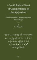 A South Indian Digest of Commentaries on the Nyāyasūtra