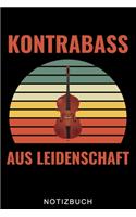 Kontrabass Aus Leidenschaft Notizbuch