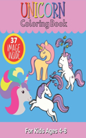 Unicorn Coloring Books For Kids Ages 4-8
