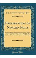 Preservation of Niagara Falls: Hearings Before the Committee on Foreign Affairs, House of Representatives, January 16, 18, 19, 20, 23, 26, and 27, 1912, on H. R. 6746 and H. R. 76