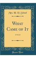 What Came of It: A Novel (Classic Reprint)