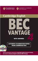 Cambridge BEC 4 Vantage Self-study Pack (Student's Book with answers and Audio CDs (2))