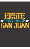 Erste Reise nach San Juan: 6x9 Punkteraster Notizbuch perfektes Geschenk für den Trip nach San Juan (Puerto Rico) für jeden Reisenden