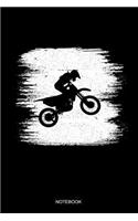 Notebook: Blank Lined Journal 6x9 - Vintage Motocross Dirt Bike Enduro Racing Biker Sports Gift